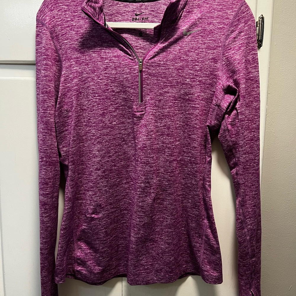 Women's Purple Nike Dri-Fit Quarter Zip
